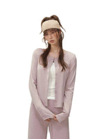 Layered Hoodie Cardigan & Pants Set