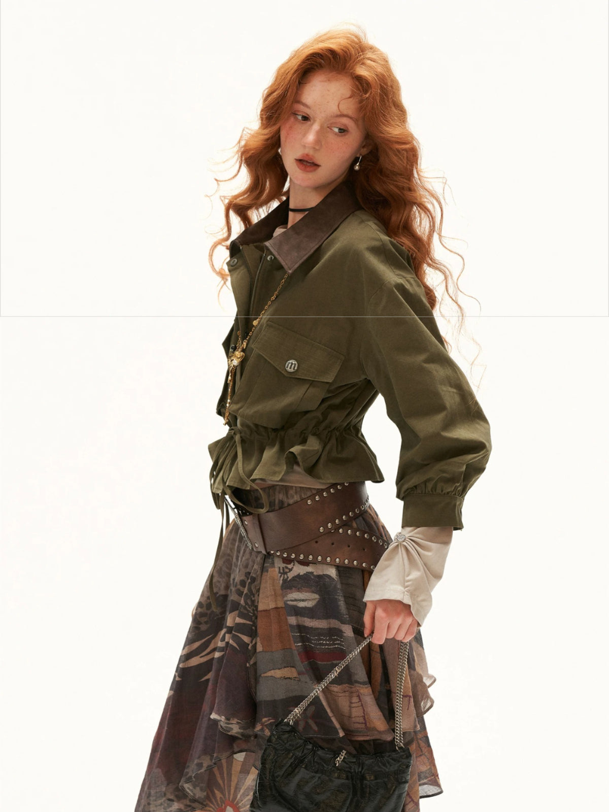 Ruched Slim Fit Long Sleeve Top