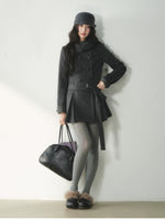 Vintage Peter Pan Collar Wool Coat