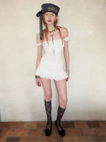 Floral Jacquard Mini Dress
