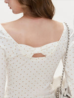 Polka Bow Top