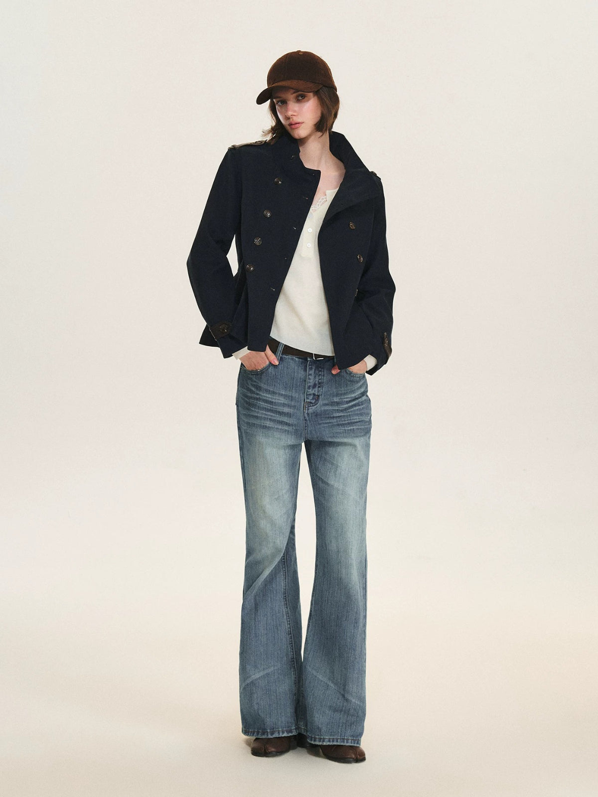 Vintage Washed Low Rise Jeans