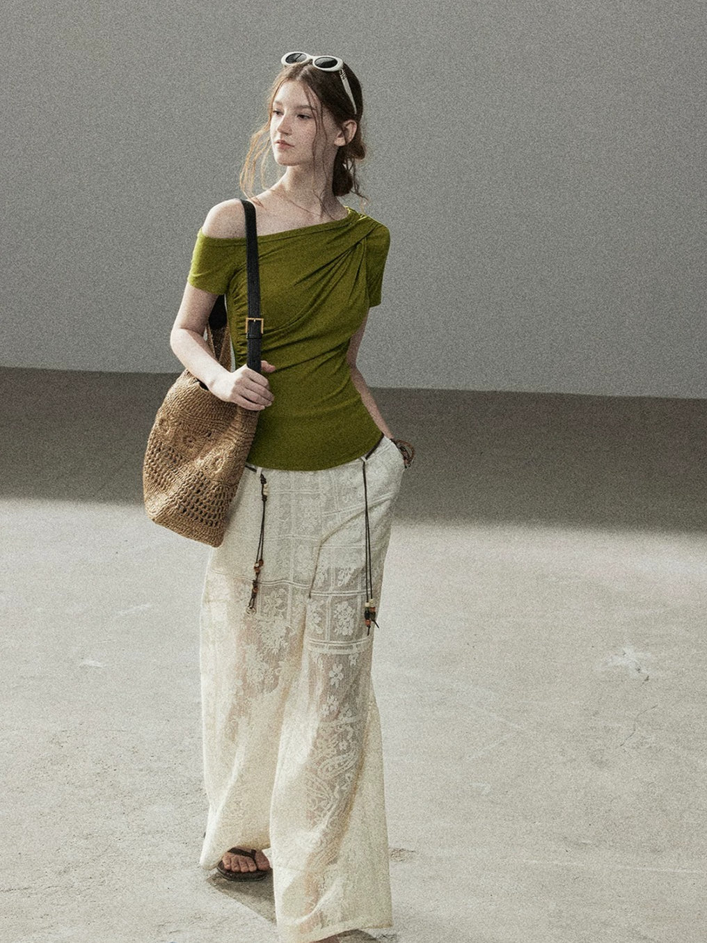 Asymmetric Short Sleeve Top