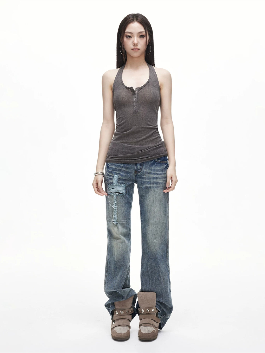 Cross Flare Jeans