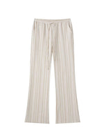 Striped Jacquard Elastic-Waist Pants