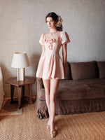 Florette Satin Chiffon Dress