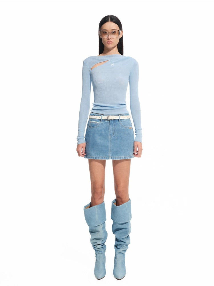 Crescent Knit Blouse