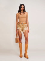 Rage Wild Denim Short Camisole Wild Brown