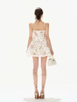 Rose Garden Embroidered Mini Dress