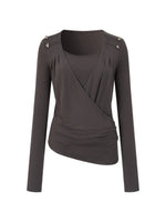 Layered V-Neck Blend Top