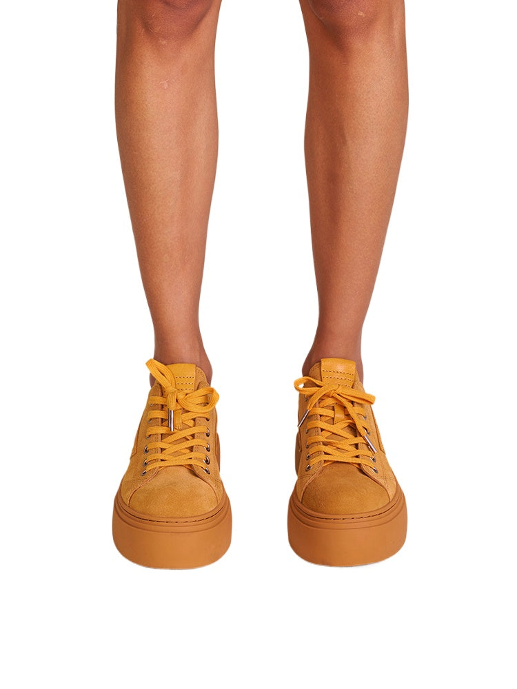 Future Mirage Leather Rider High Boots Ginger