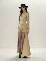 Detachable Tail Trench Coat