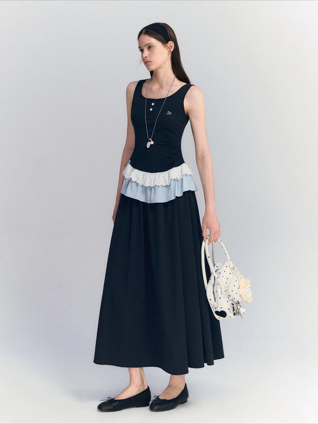 Lace Ruffle Maxi Dress