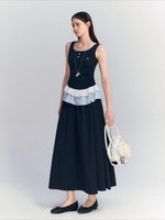 Lace Ruffle Maxi Dress