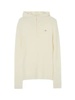 Pure Wool Half-Zip Hooded Sweater