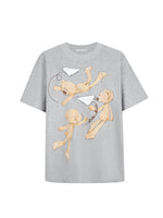 Paper Plane Bear Cotton Short-Sleeve T-Shirt