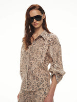 Leopard Linen Shirt Set