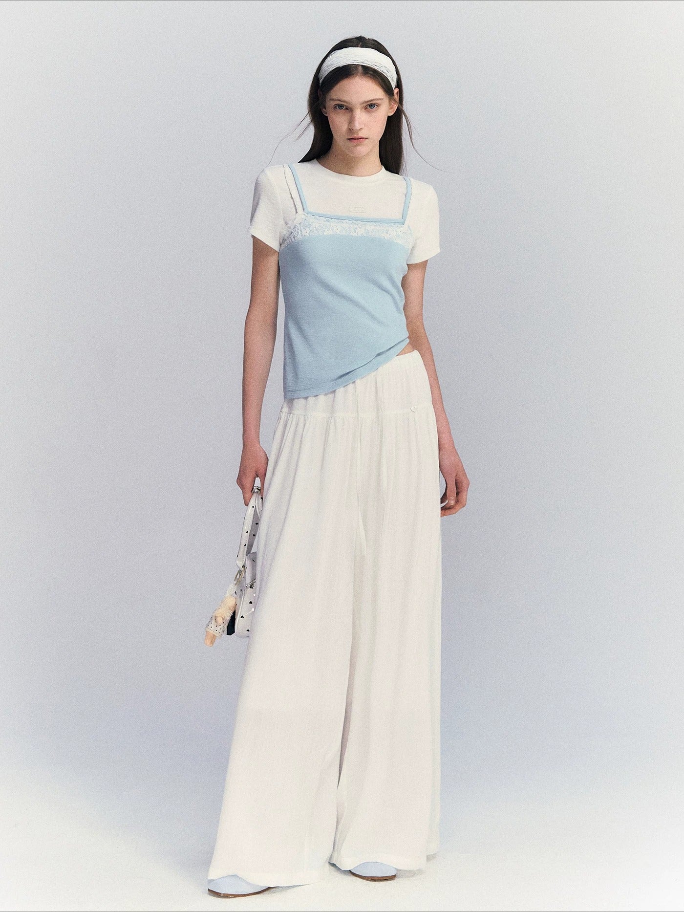 Lace Contrast Tee