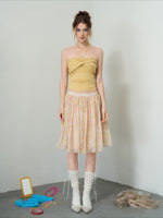 Floral Tencel A-Line Skirt