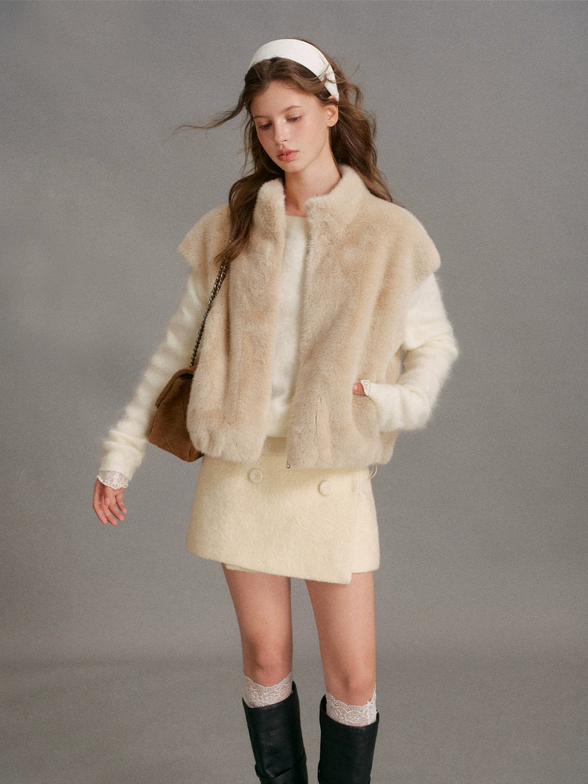 Cloud Soft Mink Vest Jacket
