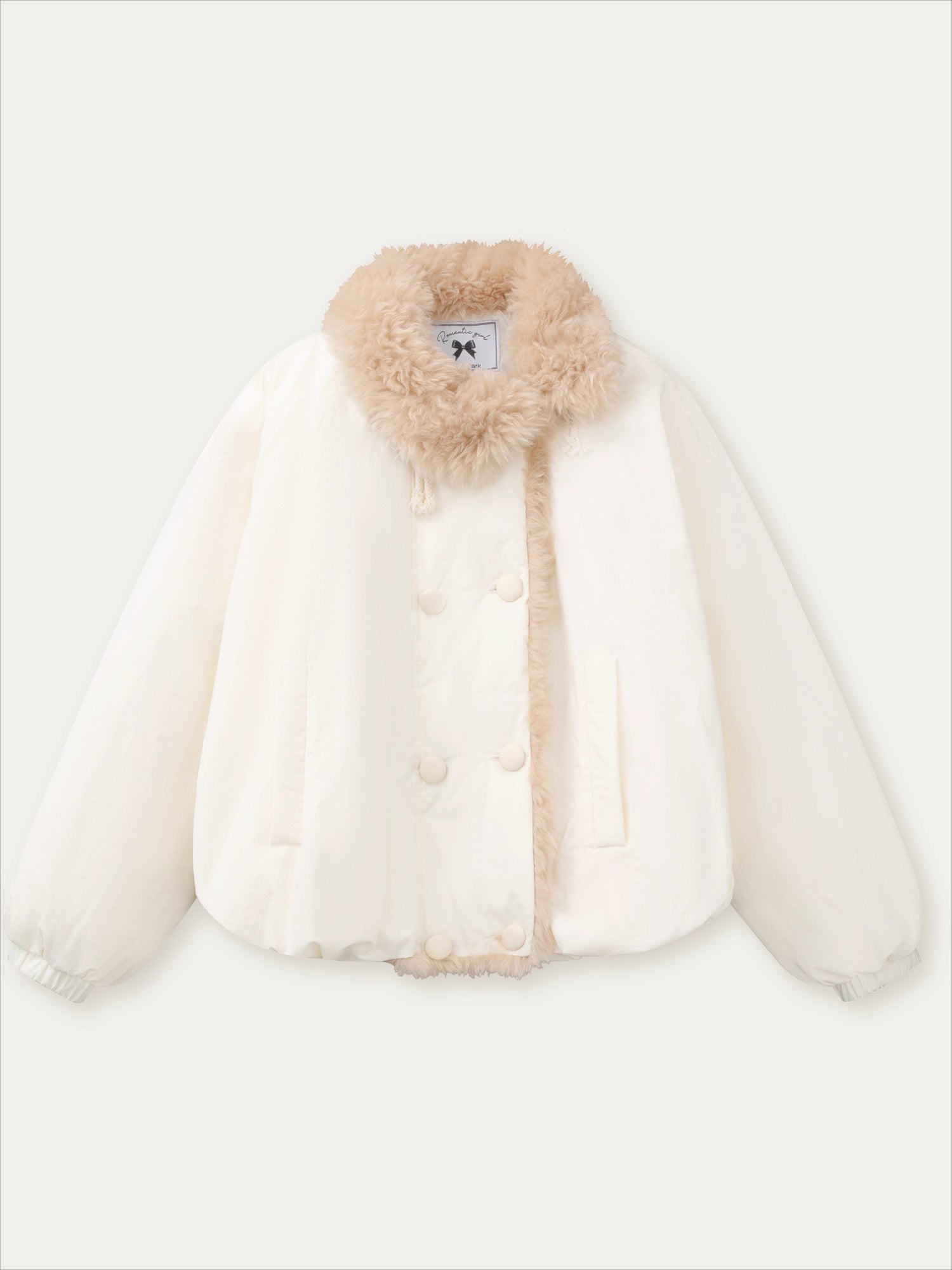 "Star Birch" Double-Breasted Down Puffer