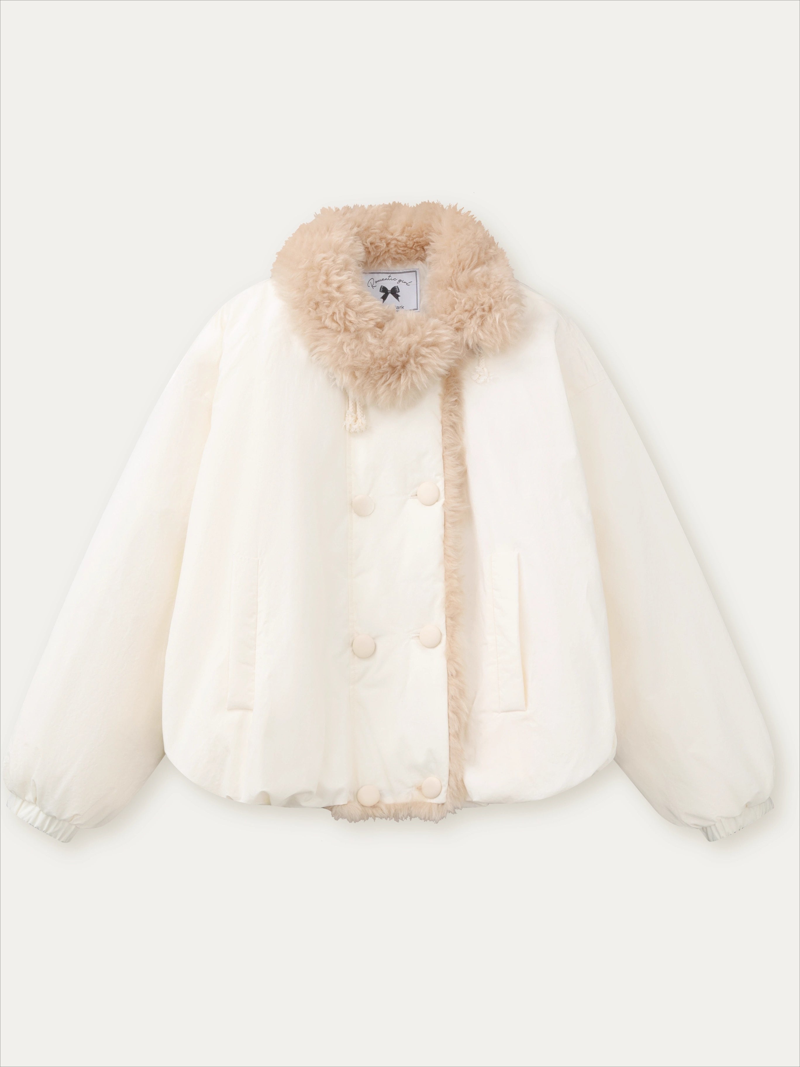 "Star Birch" Double-Breasted Down Puffer