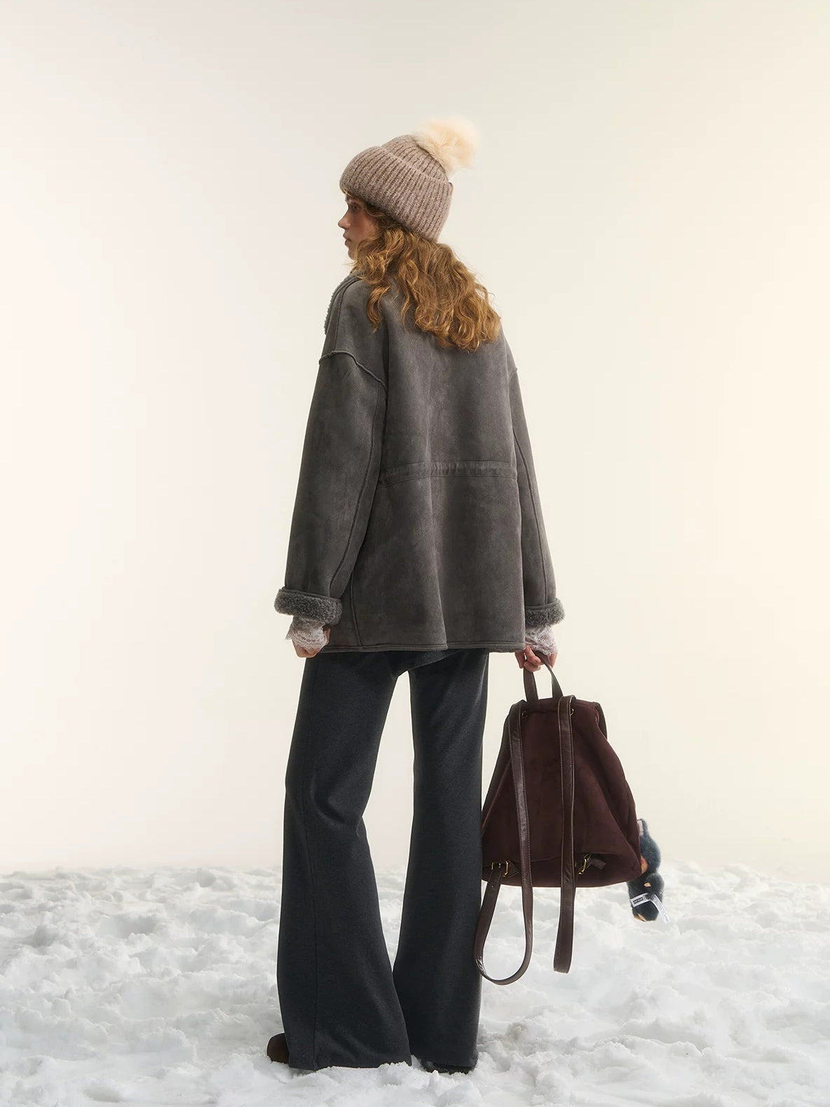 Gray &amp; Brown Reversible Moto Jacket