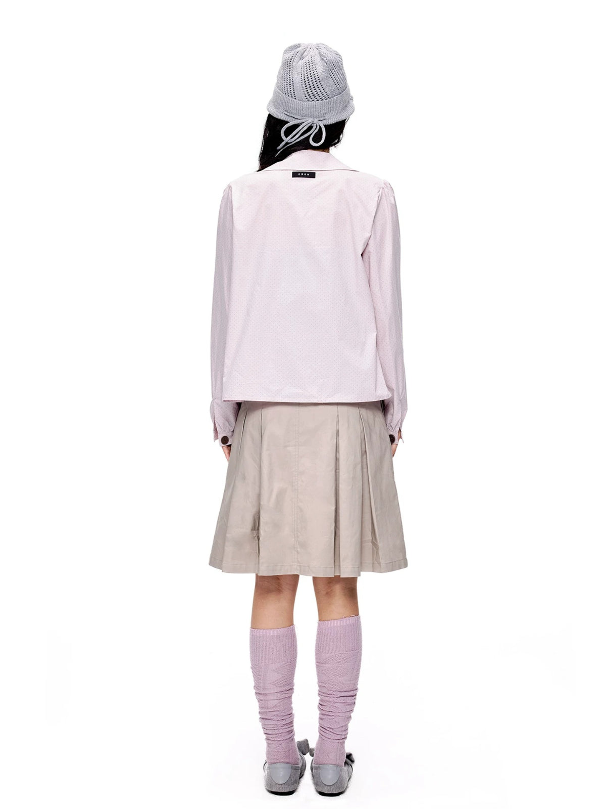 Polka Dot Doll Collar Shirt