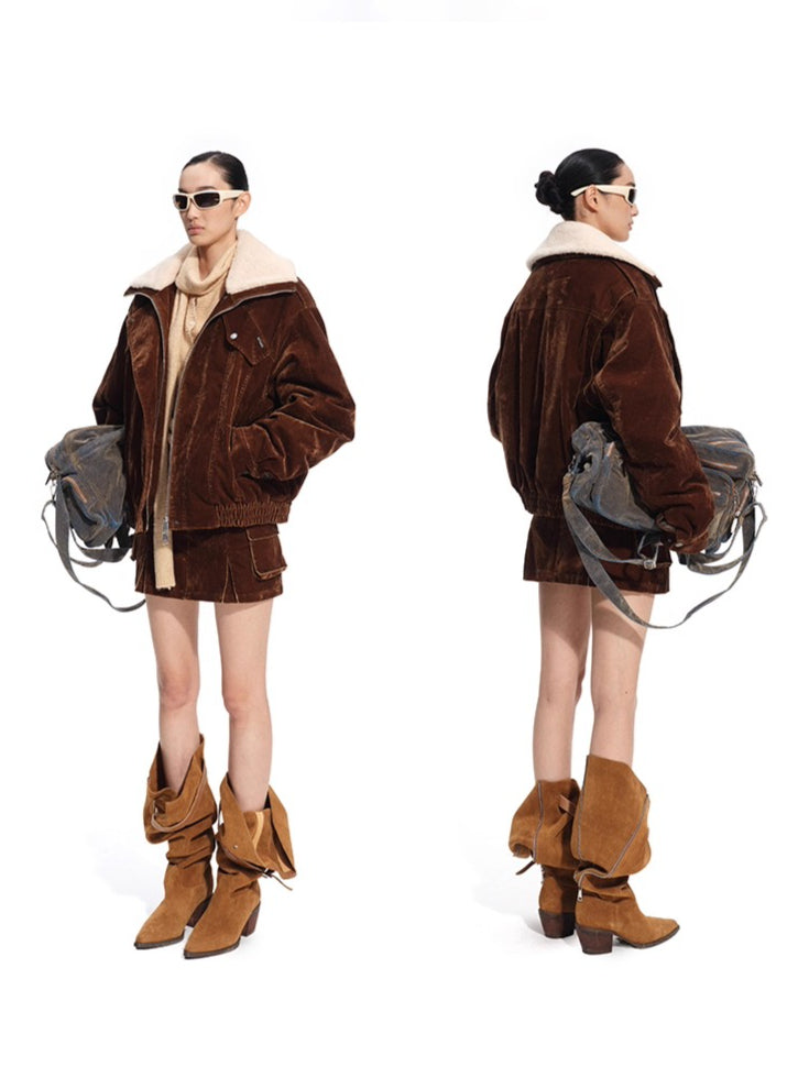 Ross Velvet-Wash Denim Jacket