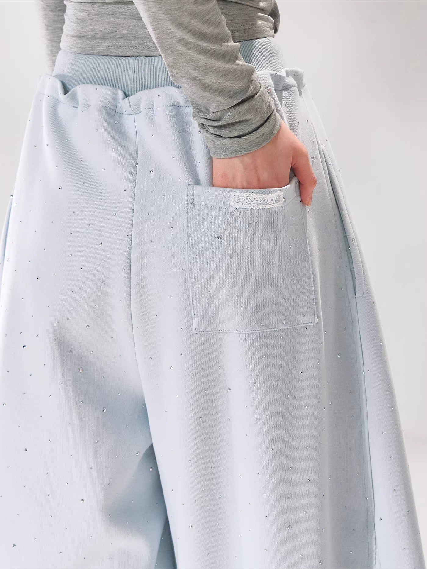 Crystal Drawstring Sweatpants