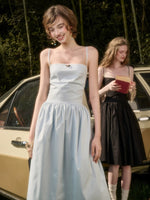 Blue Cotton Maxi Dress