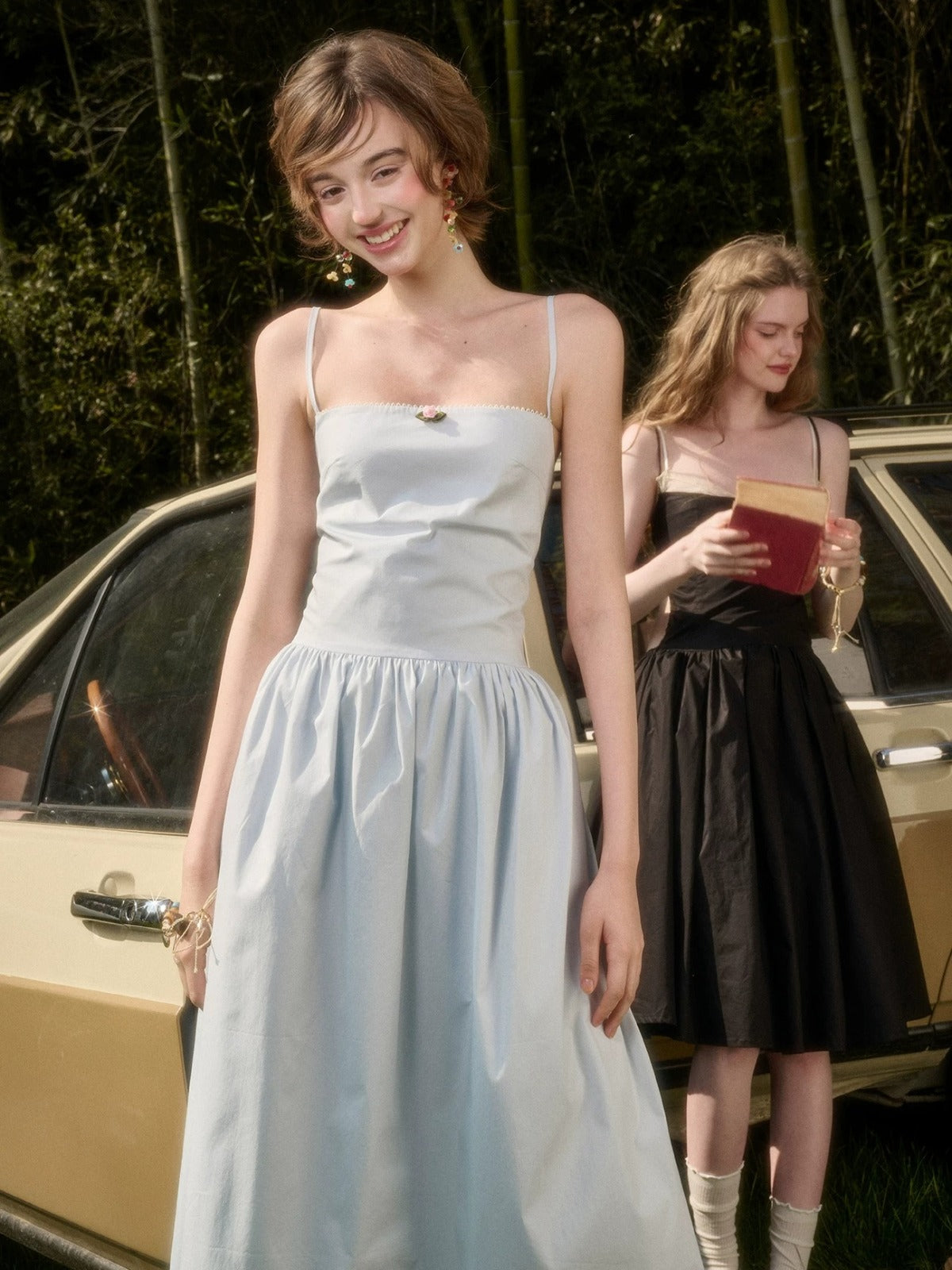 Blue Cotton Maxi Dress