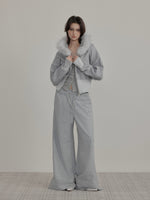 Gray Straight Sweatpants