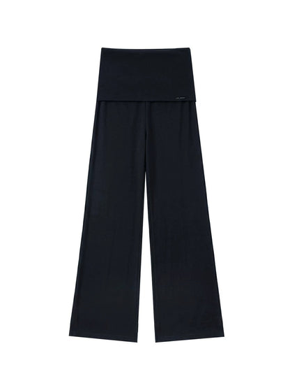 Foldover Straight Pants