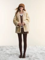Shearling Embroidered Suede Jacket