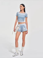 Equestrian Washed Cotton Shorts