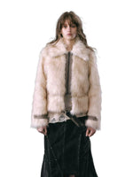 Detachable Hem Faux Fur Jacket