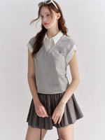 Contrast Polka Shirt