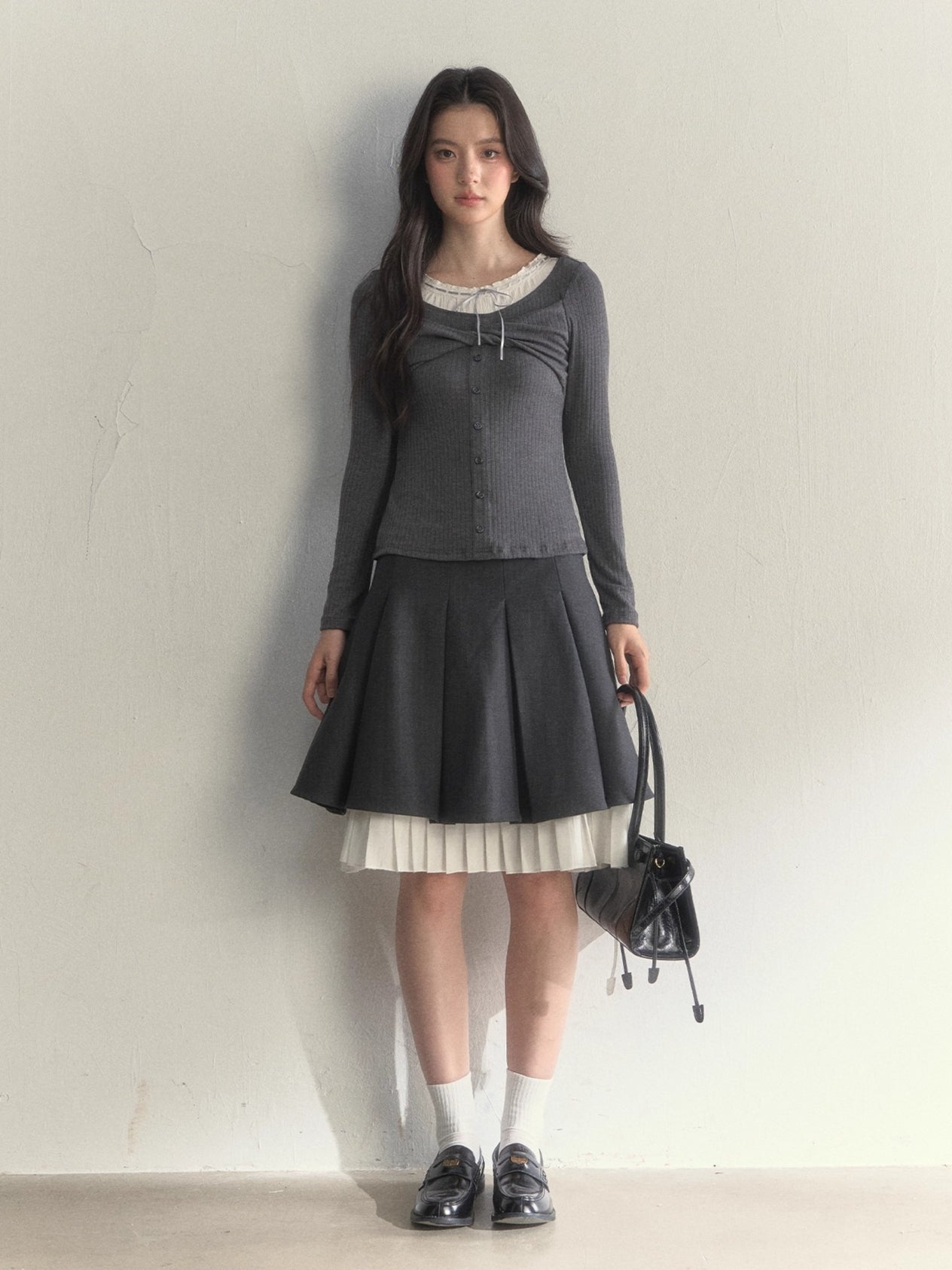 Bowknot Knit T-Shirt