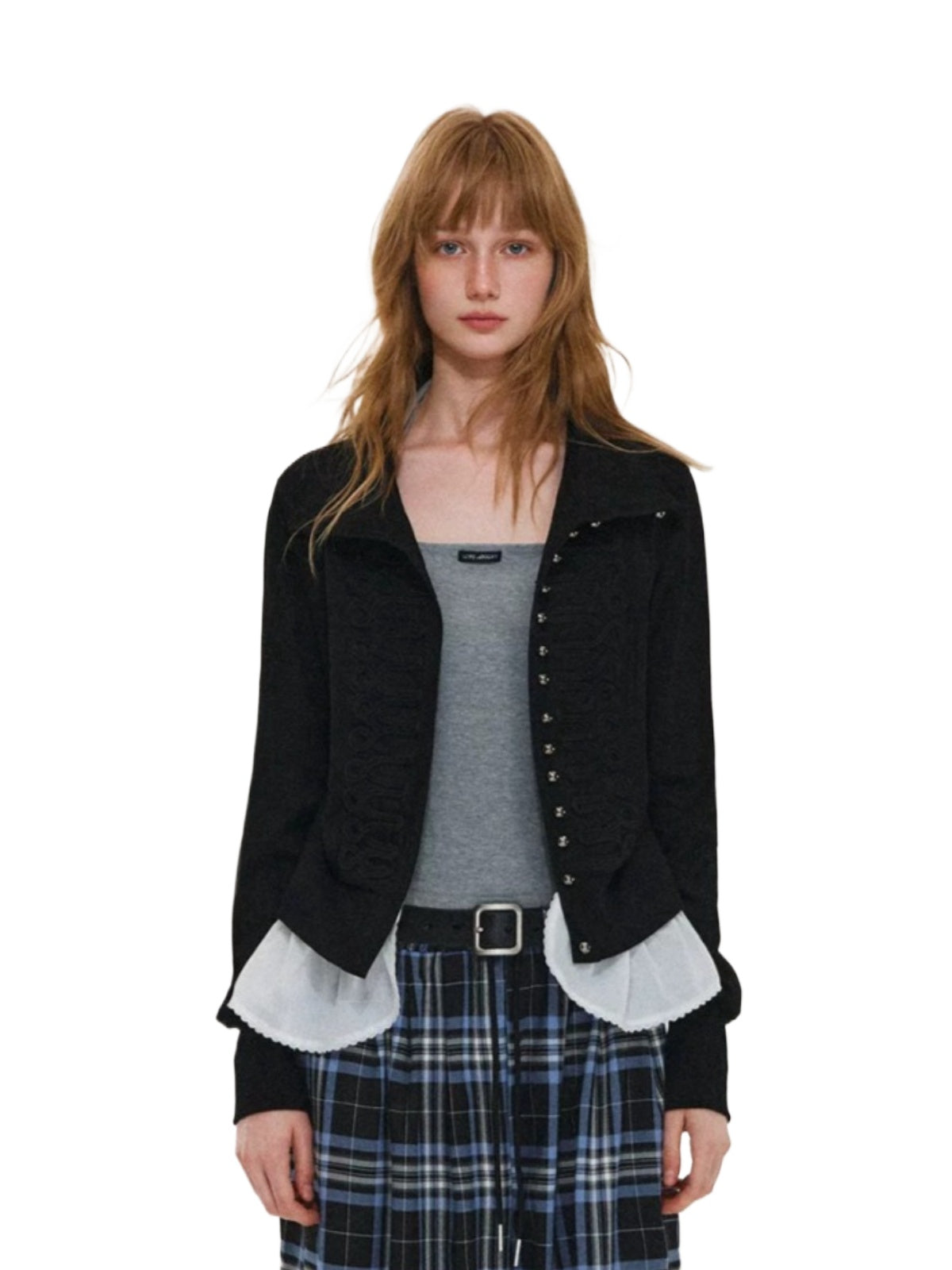 Napoleon Lace Faux Suede Jacket