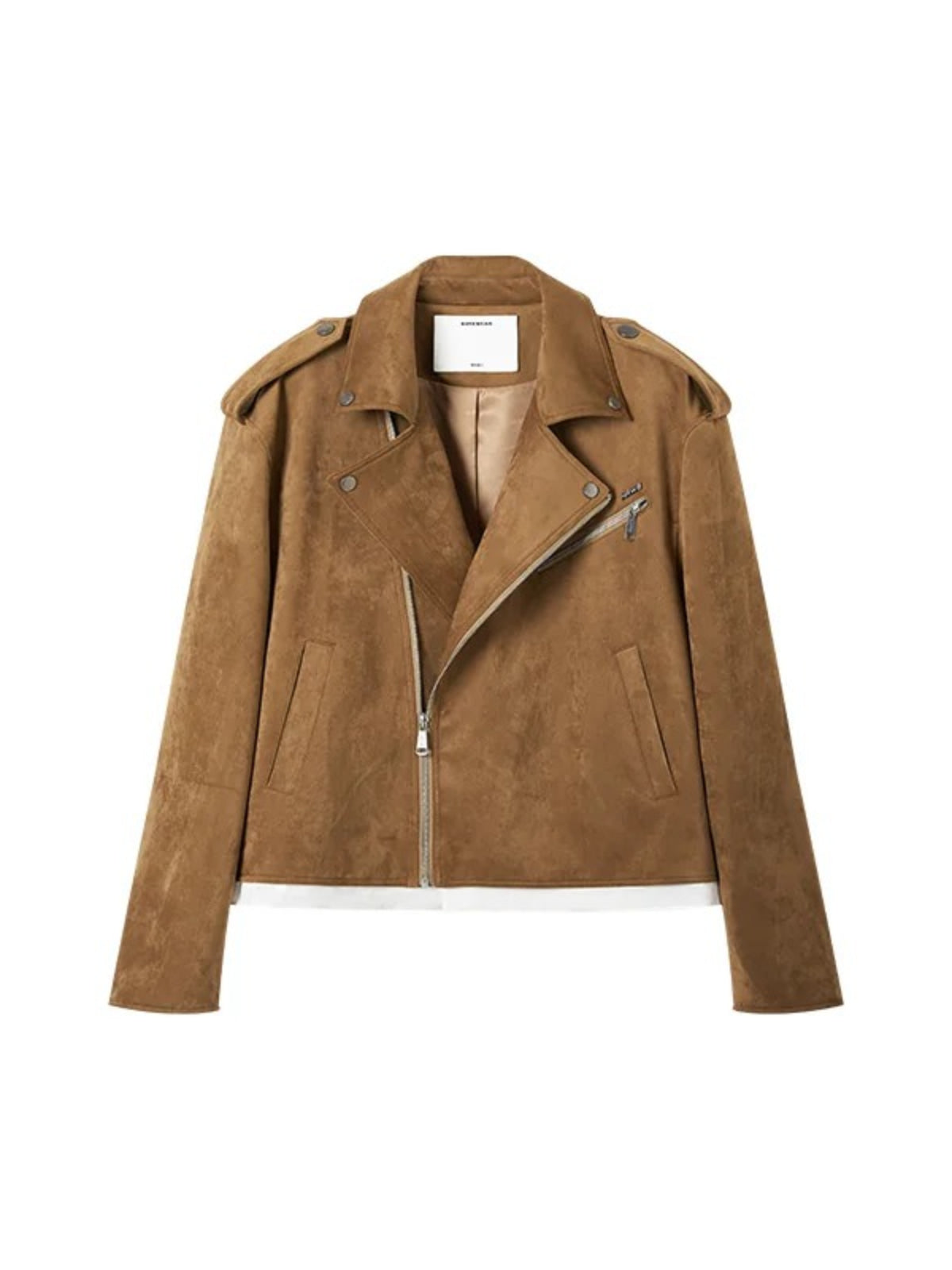 Vintage Suede Texture Leather Jackeat