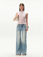 Ribbed Wool Knit Tank