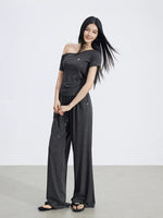 Off-Shoulder Drape Set