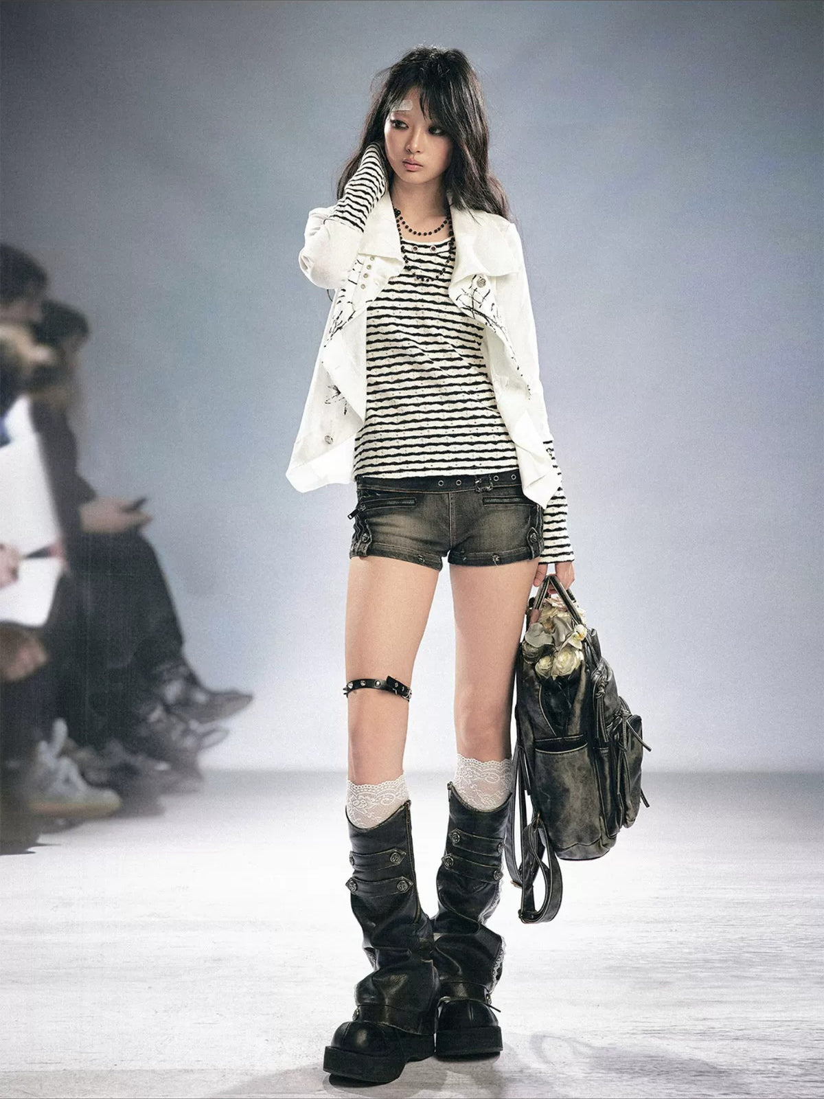 Punk Layered Knit Top
