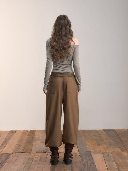 Wide-Leg Relaxed Pants
