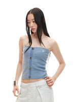 Blue Wanderer Knit Bandeau