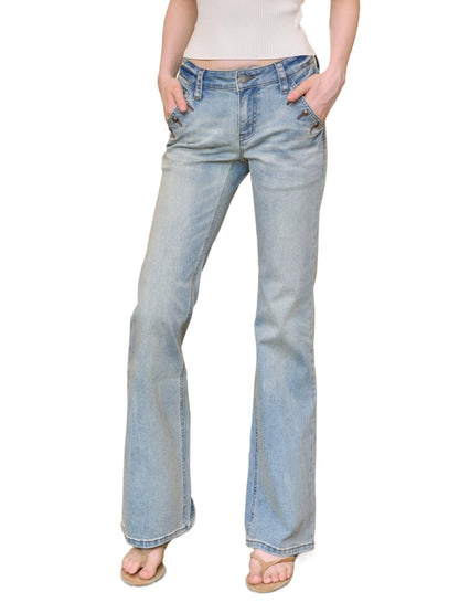 Studded Flare Jeans