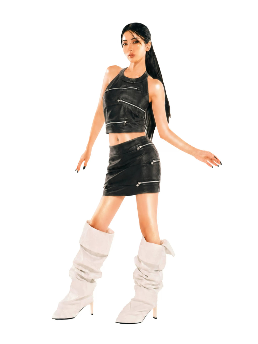 Leather Halter Set