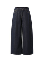 Original-Color Loose Wide-Leg Jeans