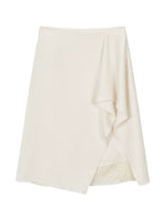 Asymmetric Satin Skirt